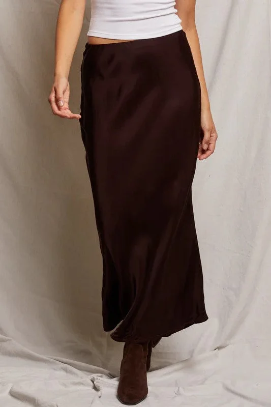 Genevieve Satin Skirt boho skirt vibe