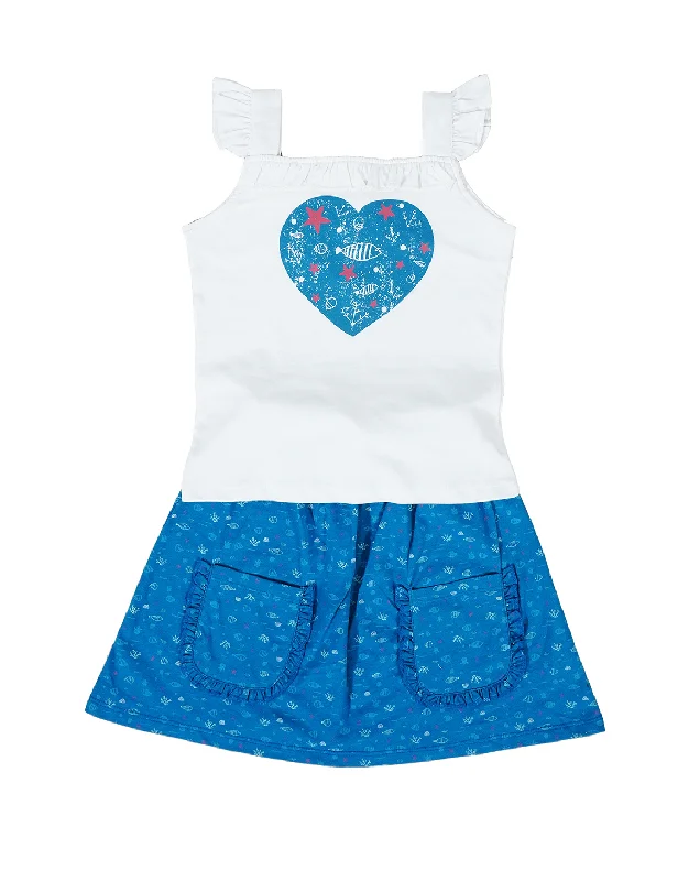Girls Top Skirt Set velvet skirt rich