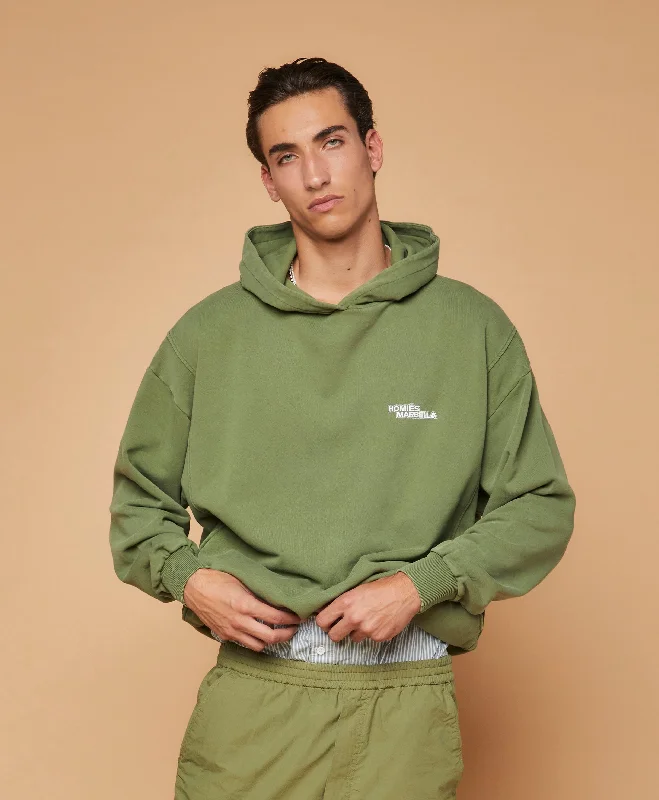 HOMIÉS EXPRESS HOODIE VINTAGE KHAKI Hoodie with Cropped Fit Short Trendy