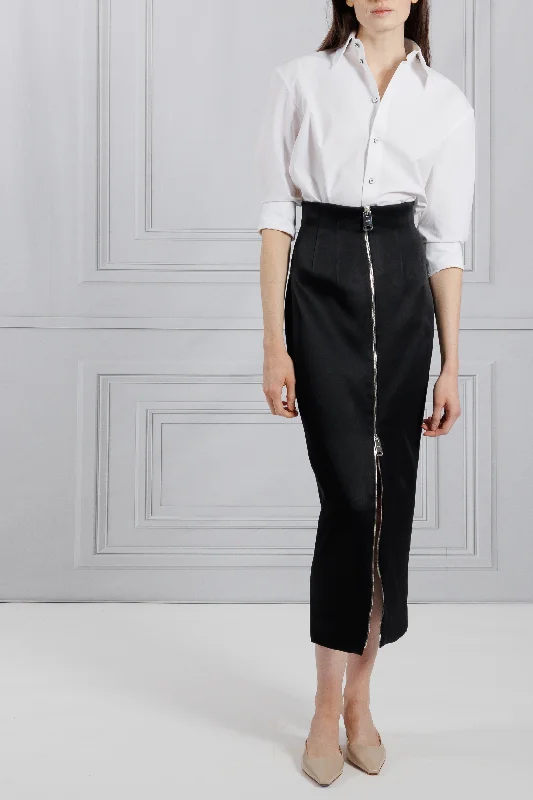 Khaite | Ruddy Skirt leather skirt refined