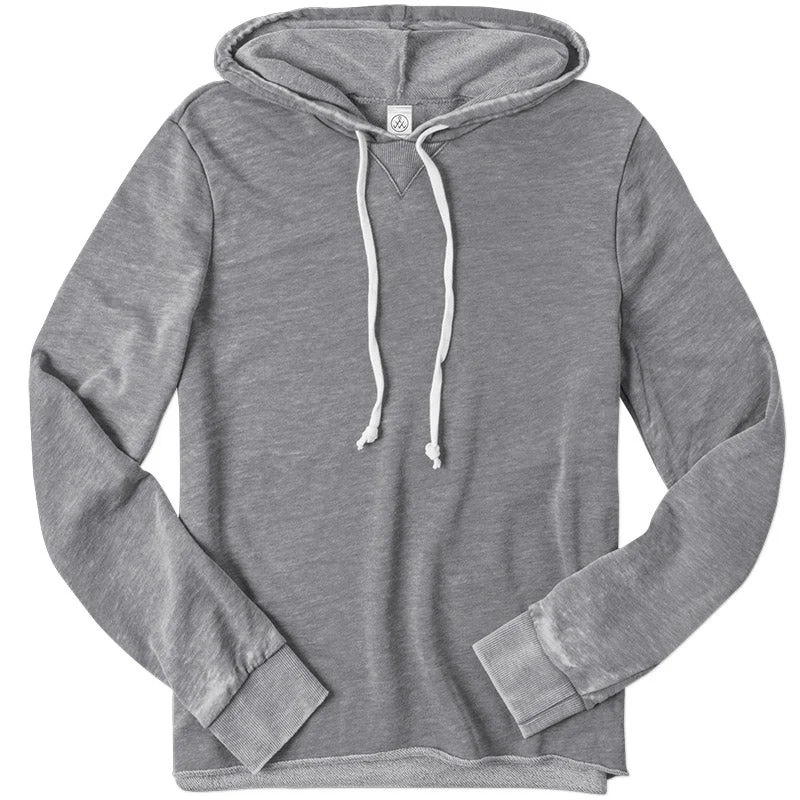 Ladies Burnout Hoodie Hooded Sweatshirt Casual Wear Street Style