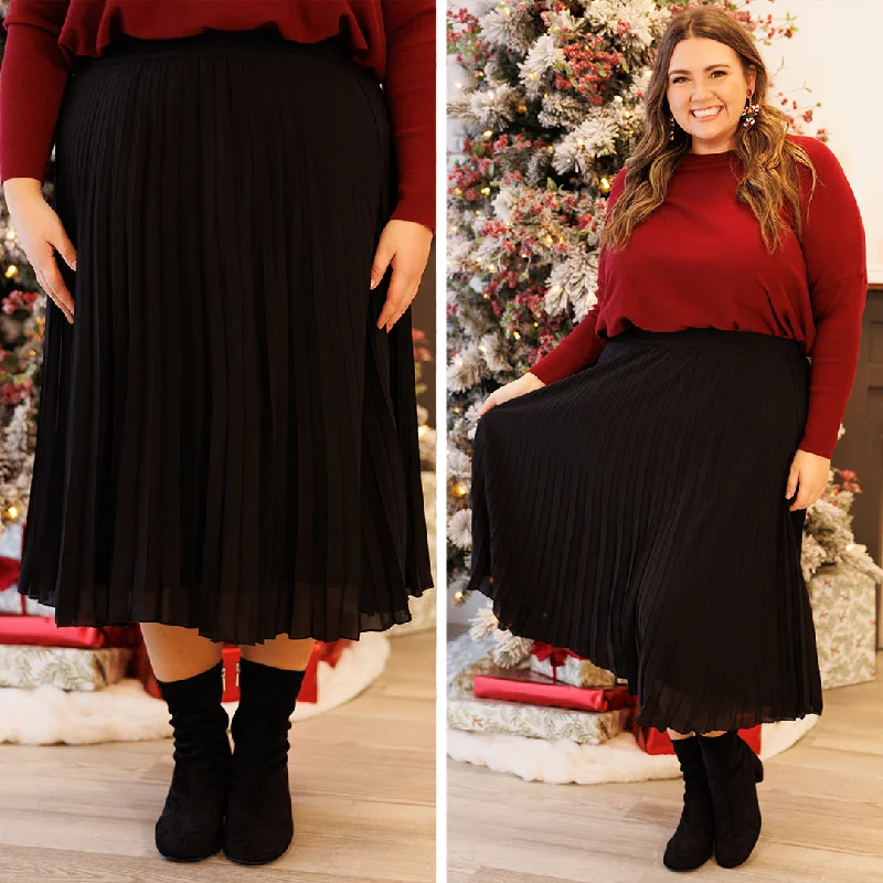 Mirrorball Skirt, Black denim skirt durable