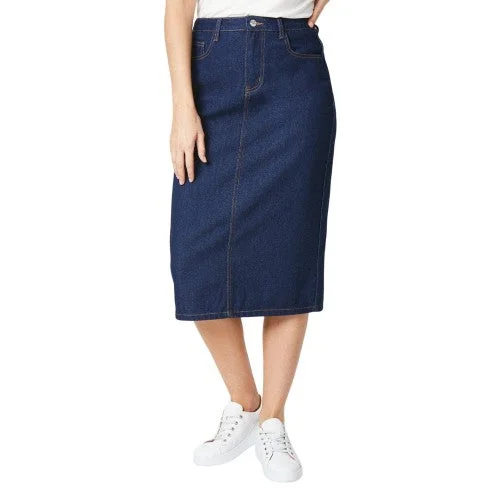 Principles Womens/Ladies Denim Split Hem Midi Skirt tulle skirt dreamy