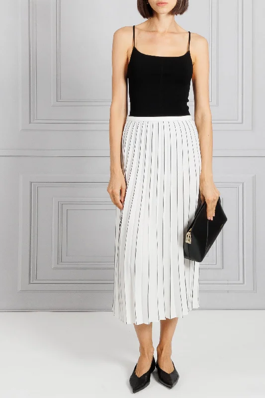 Proenza Schouler White Label | Pleated Miles Skirt leather skirt bold