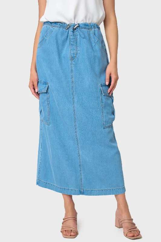 Sanctuary Parachute Skirt ruffled skirt detail