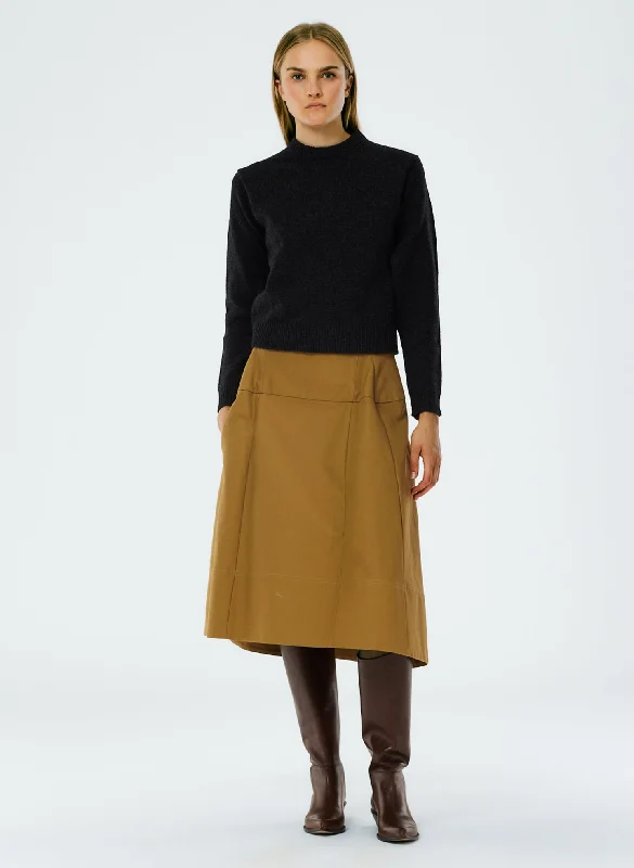 Sculpted Cotton Skirt spandex blend skirt