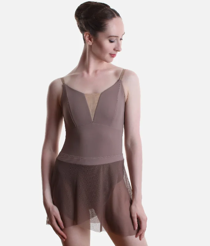 Short Pull-On Dance Skirt, Mock Wrap - CELINE lace skirt romantic
