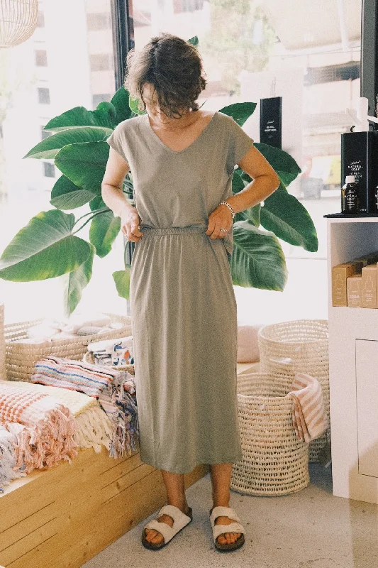 skirt - upcycled - soledad - sage relaxed fit skirt