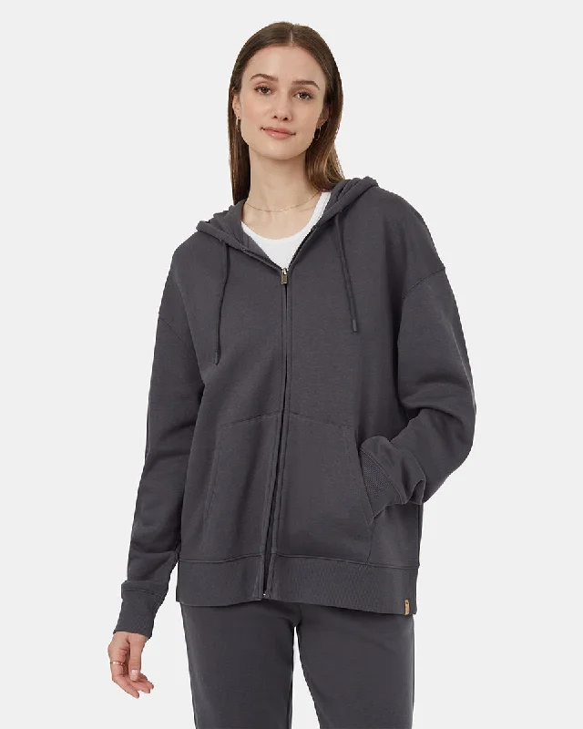 TreeFleece Oversized Zip Hoodie Hoodie with Tie-Dye Psychedelic Retro