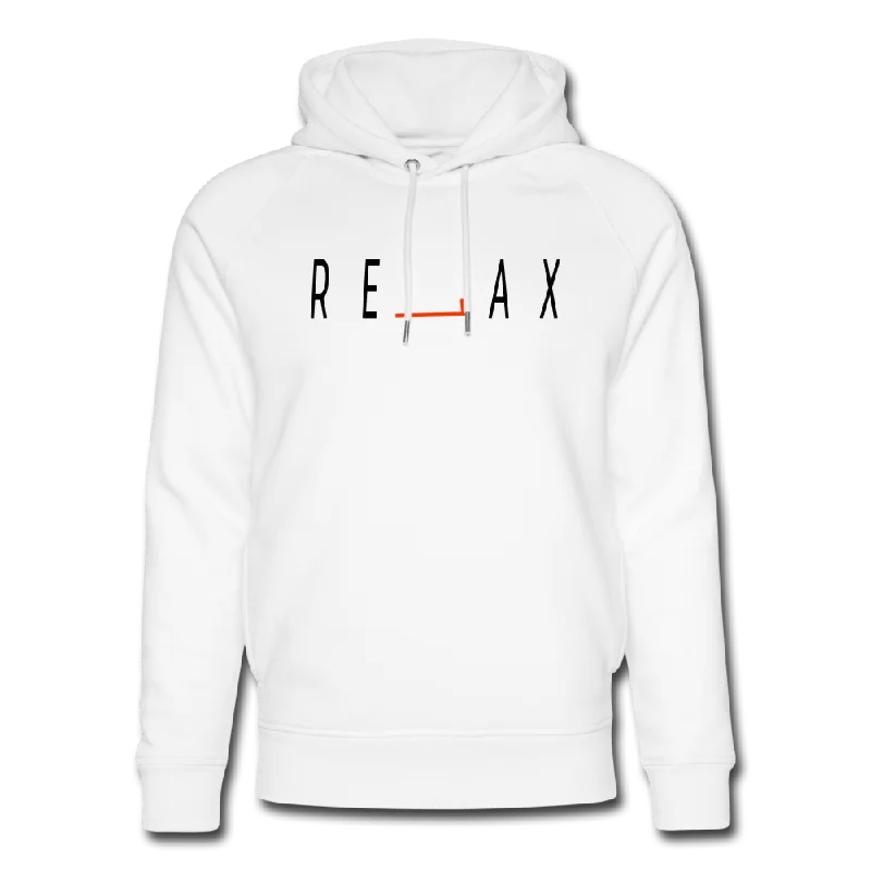 UNISEX RELAX ORGANIC COTTON HOODIE Hoodie with Raw Hem Edgy Unfinished