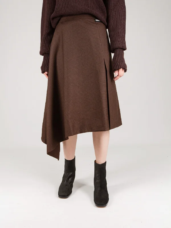 Asymmetric Tailo Skirt pleated skirt texture